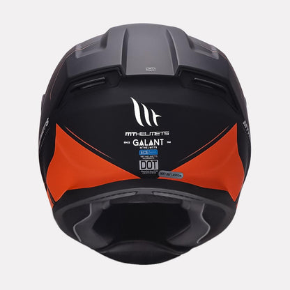MT Hummer Galant Matt Orange Helmet