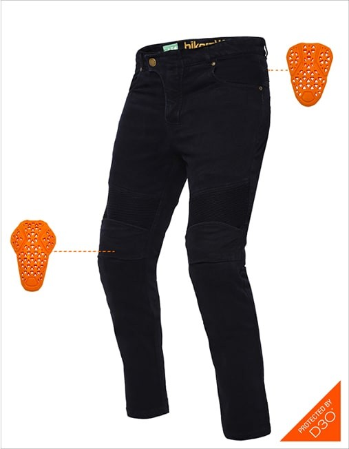 Bikeratti Raven Denim Black Riding Jeans
