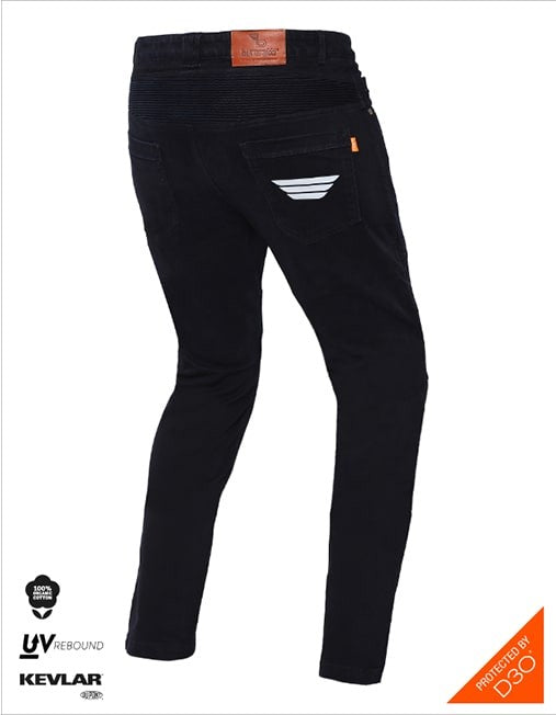 Bikeratti Raven Denim Black Riding Jeans