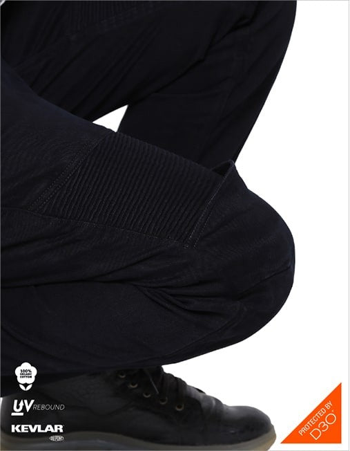Bikeratti Raven Denim Black Riding Jeans