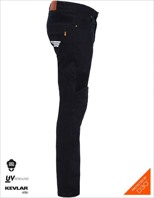 Bikeratti Raven Denim Black Riding Jeans
