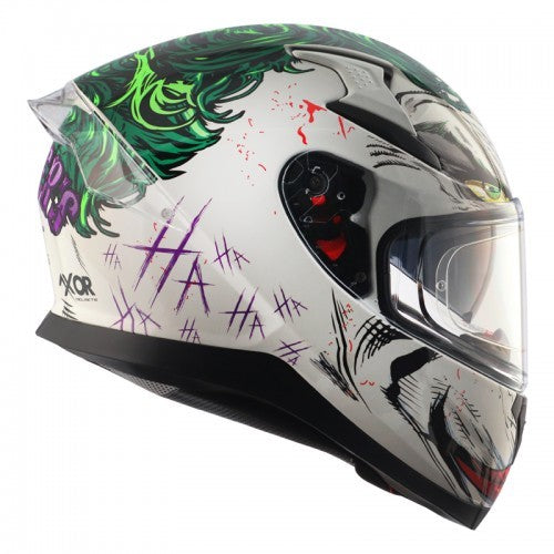 Apex DC Joker White Green Helmet