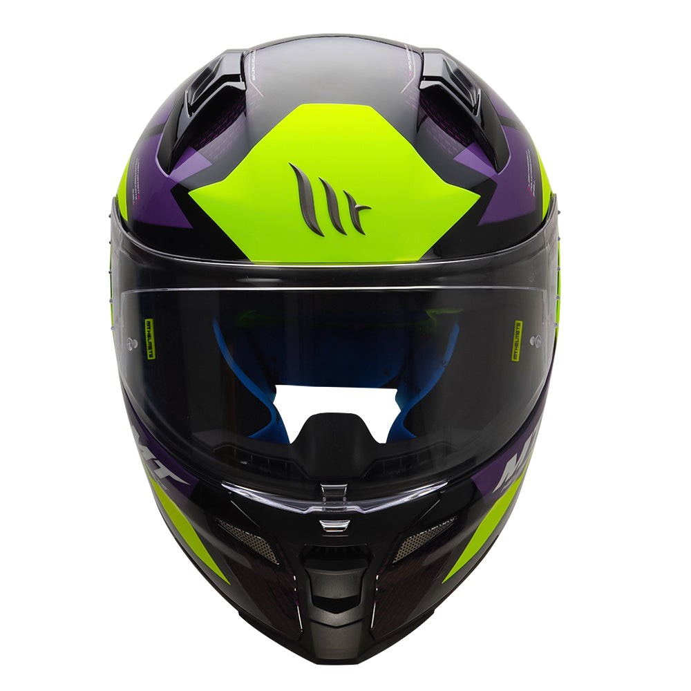 MT Revenge 2 Imperium Motorcycle Pink Fluorescent Yellow Helmet