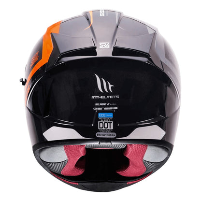 MT Blade 2SV Genesis Gloss Fluorescent Orange Helmet