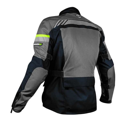 Rynox Stealth Air Pro Blue Hi-Viz Green Riding Jacket