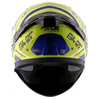 Axor Apex Turbine Hex 2 Neon Yellow Blue Helmet