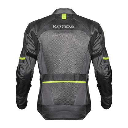Korda Summit Riding Jacket Grey & Fluorescent Green