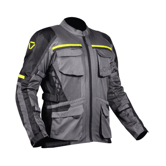 Korda Summit Riding Jacket Grey & Fluorescent Green