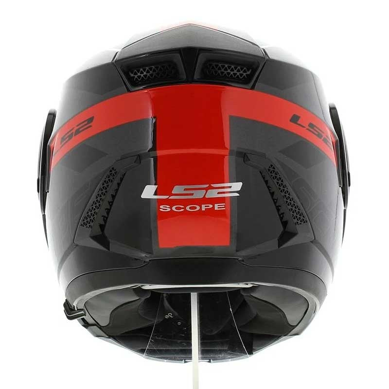 LS2 FF902 Scope HAMR Gloss Black Titanium Red Helmet