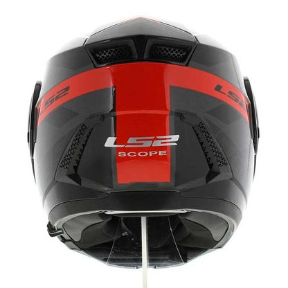 LS2 FF902 Scope HAMR Gloss Black Titanium Red Helmet
