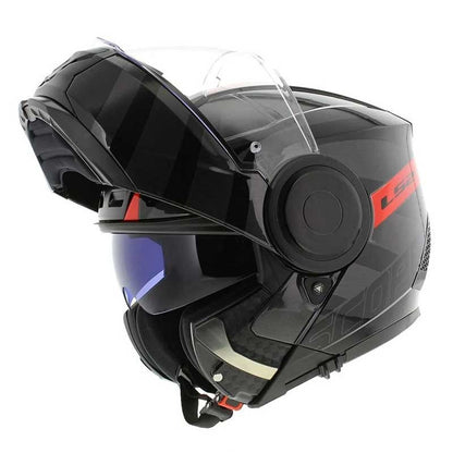 LS2 FF902 Scope HAMR Gloss Black Titanium Red Helmet