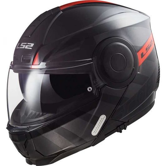 LS2 FF902 Scope HAMR Gloss Black Titanium Red Helmet