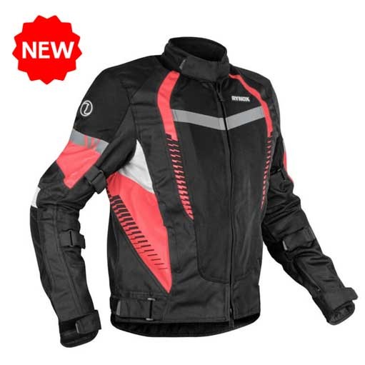Rynox New Tornado Pro 4 Jacket ( Black Red )
