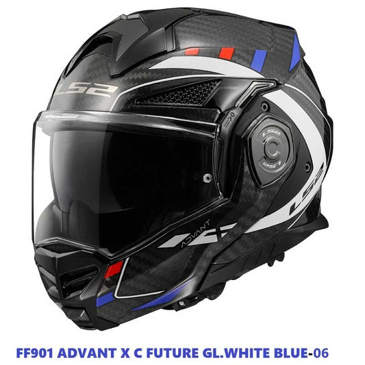 LS2 FF901 Advant XC Future GL White Blue Red Carbon Helmets
