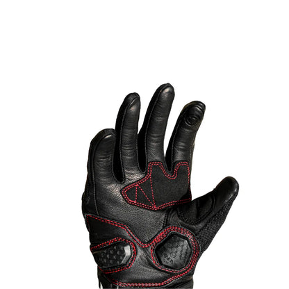 Raida AirWave Motorcycle Red Gloves