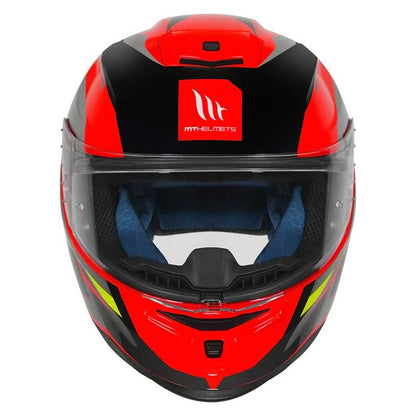 MT Hummer Nighthawk Gloss Fluorescent Red Helmet