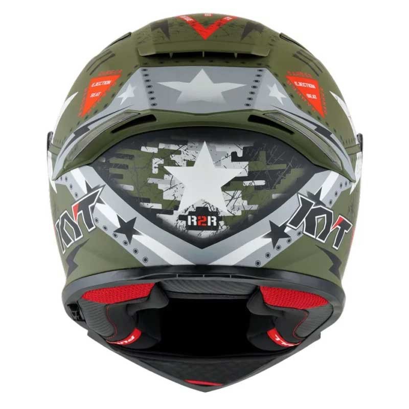 KYT R2R Pro Assault Matt Green Army Helmet