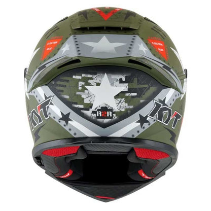 KYT R2R Pro Assault Matt Green Army Helmet