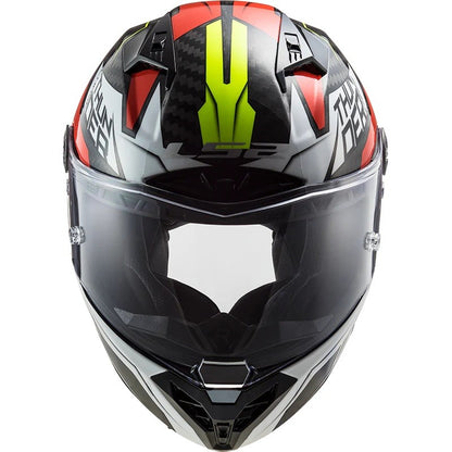 LS2 FF805 THUNDER Carbon Chase Gloss White Red Helmet