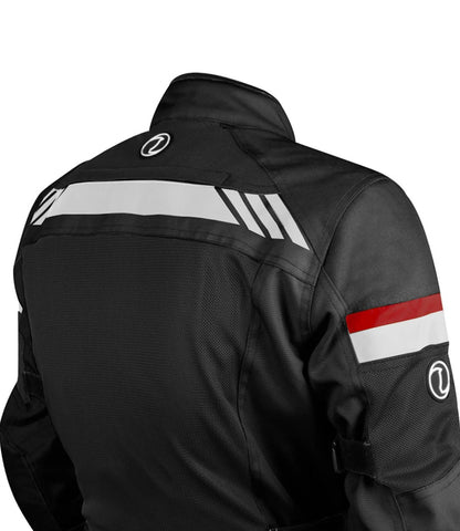 Rynox Stealth Air Pro Black Red Riding Jacket