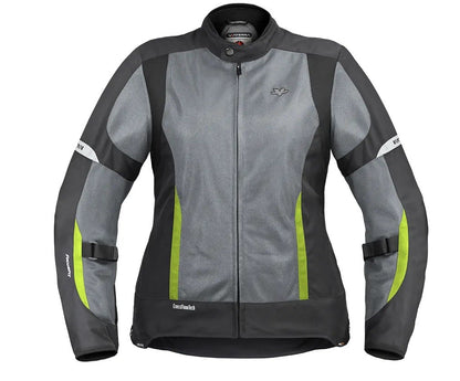 Viaterra Ellis – Ladies Street Mesh Black Grey Green Ridding Jacket