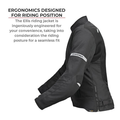 Viaterra Ellis – Ladies Street Mesh Black Grey Green Ridding Jacket