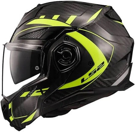 LS2 FF901 Advant X Carbon Future GL Black Hi Yellow Helmets