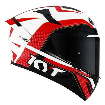 KYT TT Course Grand Prix Gloss Blue Red Helmet