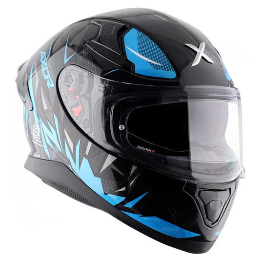 Axor Apex Hunter  Neon Blue Helmet