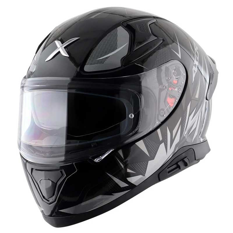 Axor Apex Hunter Black Grey Helmet