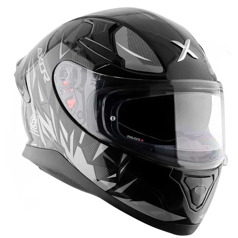 Axor Apex Hunter Black Grey Helmet