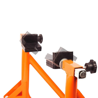 Rear Paddock Stand Dismantable with 360 Rotation- Black Orange-(Bike Wt upto: 280 kgs)