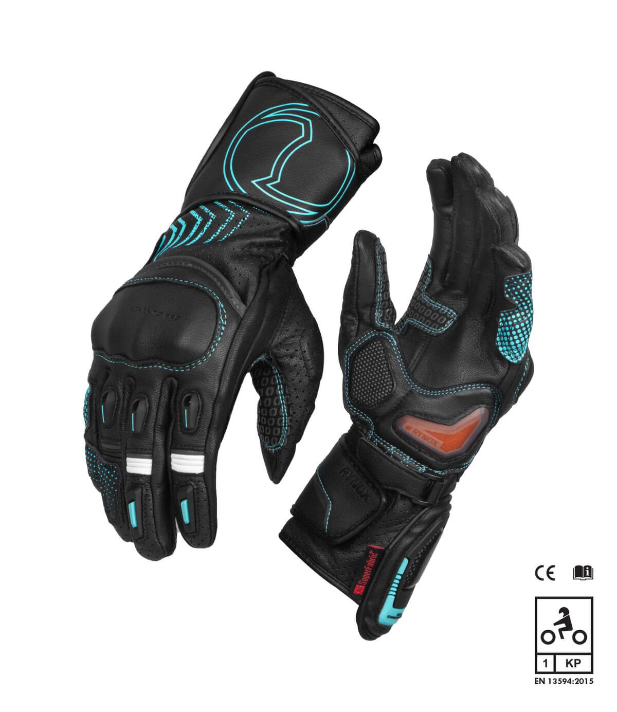 Rynox Advento Pro Black Blue Gloves