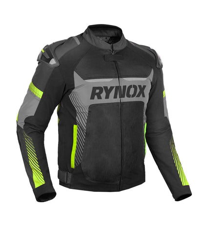 RYNOX APEX EVO CE CERTIFIED CLASS AA JACKET (BLACK-HI-VIZ)