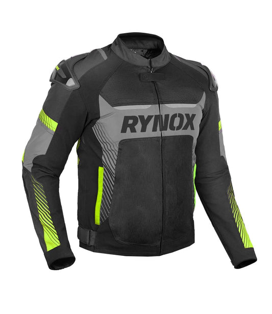 RYNOX APEX EVO CE CERTIFIED CLASS AA JACKET (BLACK-HI-VIZ)
