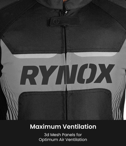 RYNOX APEX EVO CE CERTIFIED CLASS AA JACKET (BLACK-HI-VIZ)