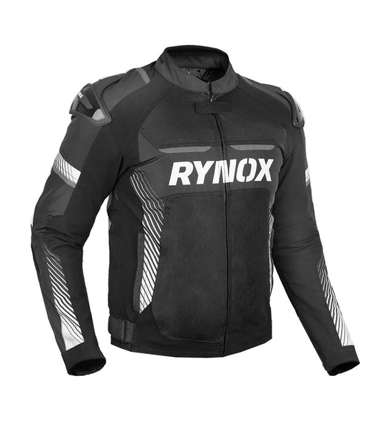 RYNOX APEX EVO CE CERTIFIED CLASS AA JACKET (BLACK-WHITE)