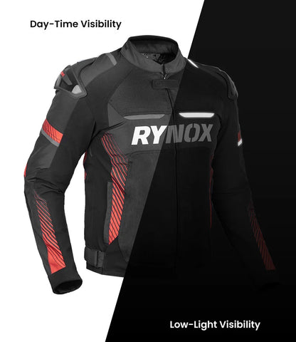 RYNOX APEX EVO CE CERTIFIED CLASS AA JACKET (BLACK-RED)