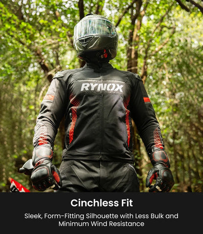 RYNOX APEX EVO CE CERTIFIED CLASS AA JACKET (BLACK-RED)