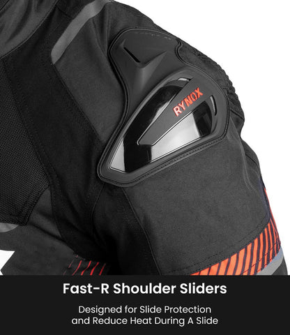 RYNOX APEX EVO CE CERTIFIED CLASS AA JACKET (BLACK-RED)