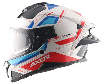 Axor Brutale Ryden White red Dual Spoiler helmets