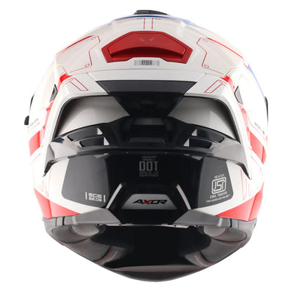 Axor Brutale Ryden White red Dual Spoiler helmets