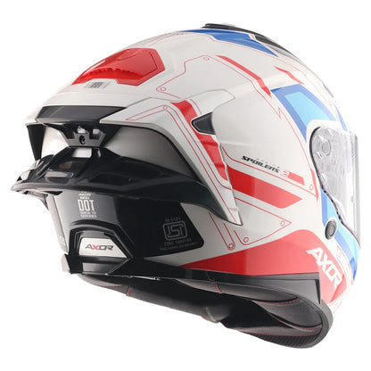 Axor Brutale Ryden White red Dual Spoiler helmets