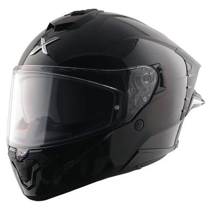 Axor Brutale Solid Gloss Black Dual Spoiler Helmet