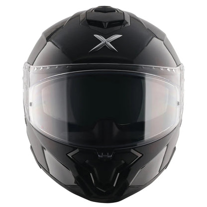 Axor Brutale Solid Gloss Black Dual Spoiler Helmet
