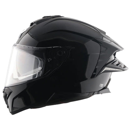 Axor Brutale Solid Gloss Black Dual Spoiler Helmet