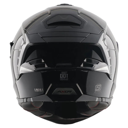 Axor Brutale Solid Gloss Black Dual Spoiler Helmet