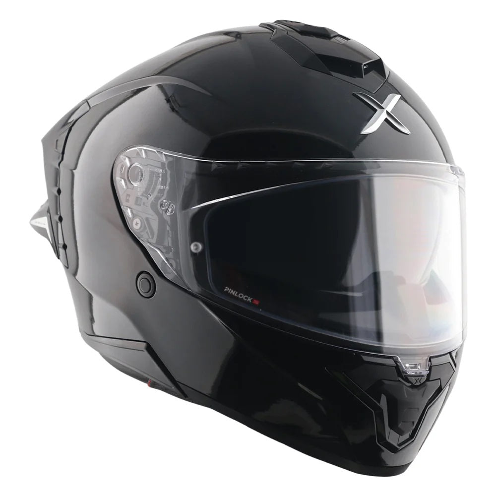 Axor Brutale Solid Gloss Black Dual Spoiler Helmet