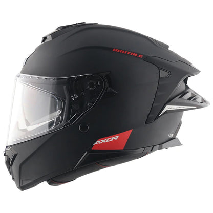 Axor Brutale Solid Matt Black Dual Spoiler Helmet