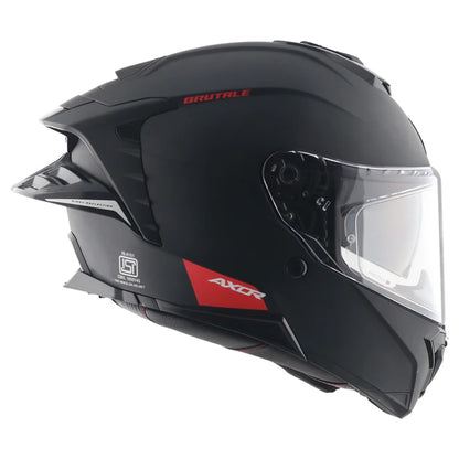 Axor Brutale Solid Matt Black Dual Spoiler Helmet